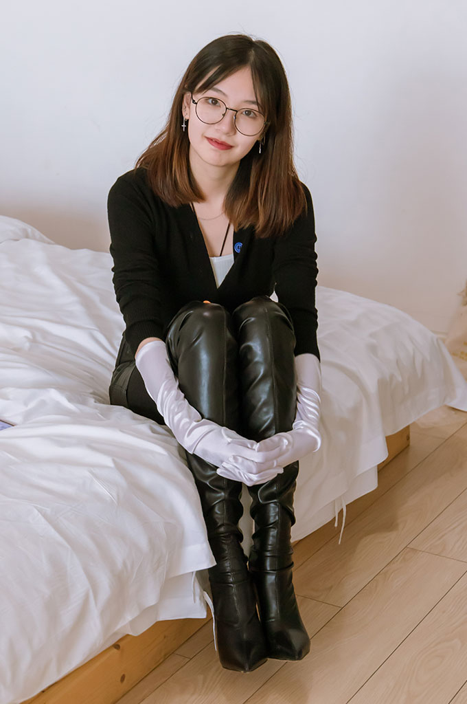 W003-黑色长筒靴