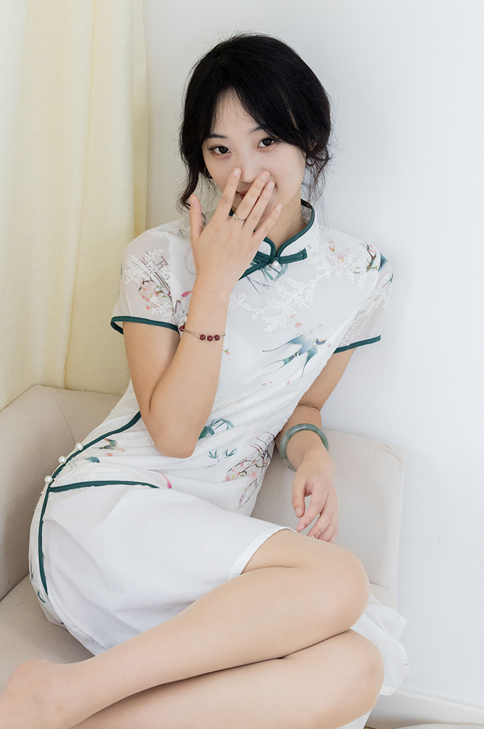 W289-旗袍、高跟鞋、薄肉丝