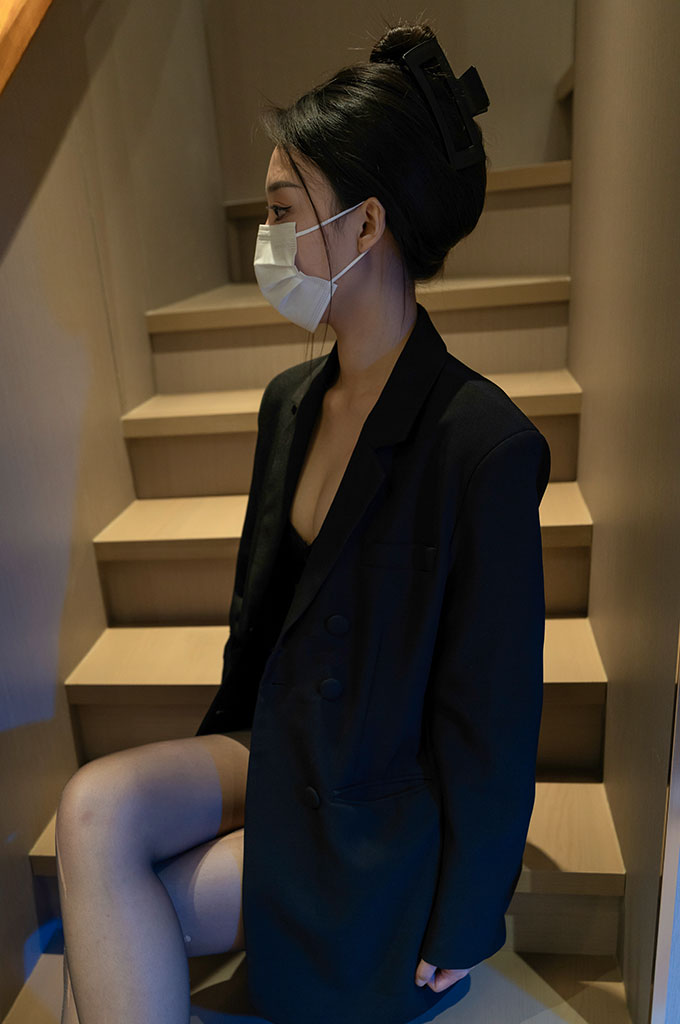 A226-黑色内衣的低调与性感